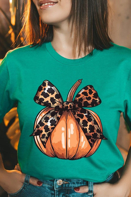 Coquette Bow Pumpkin Graphic T Shirts - ONLINE ONLY