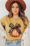 Coquette Bow Pumpkin Graphic T Shirts - ONLINE ONLY