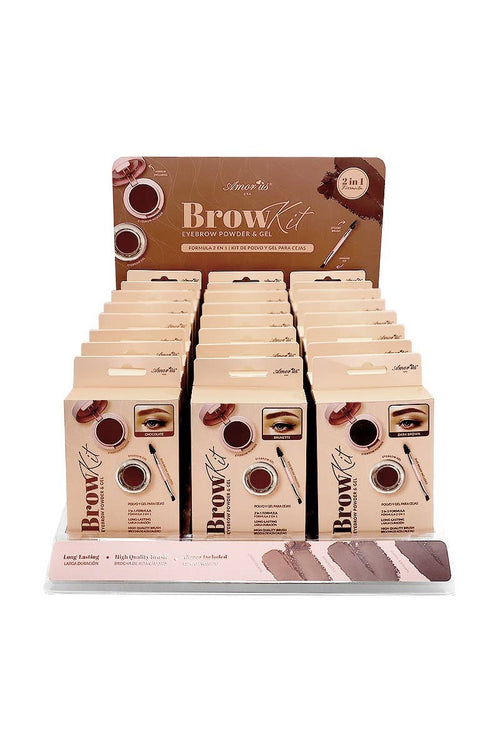 Amor Us CO-BROWKD Brow Kit Eyebrow Powder & Gel - 24 pcs