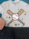 Baseball Bat Gray Tee